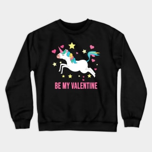 Valentine unicorn Crewneck Sweatshirt